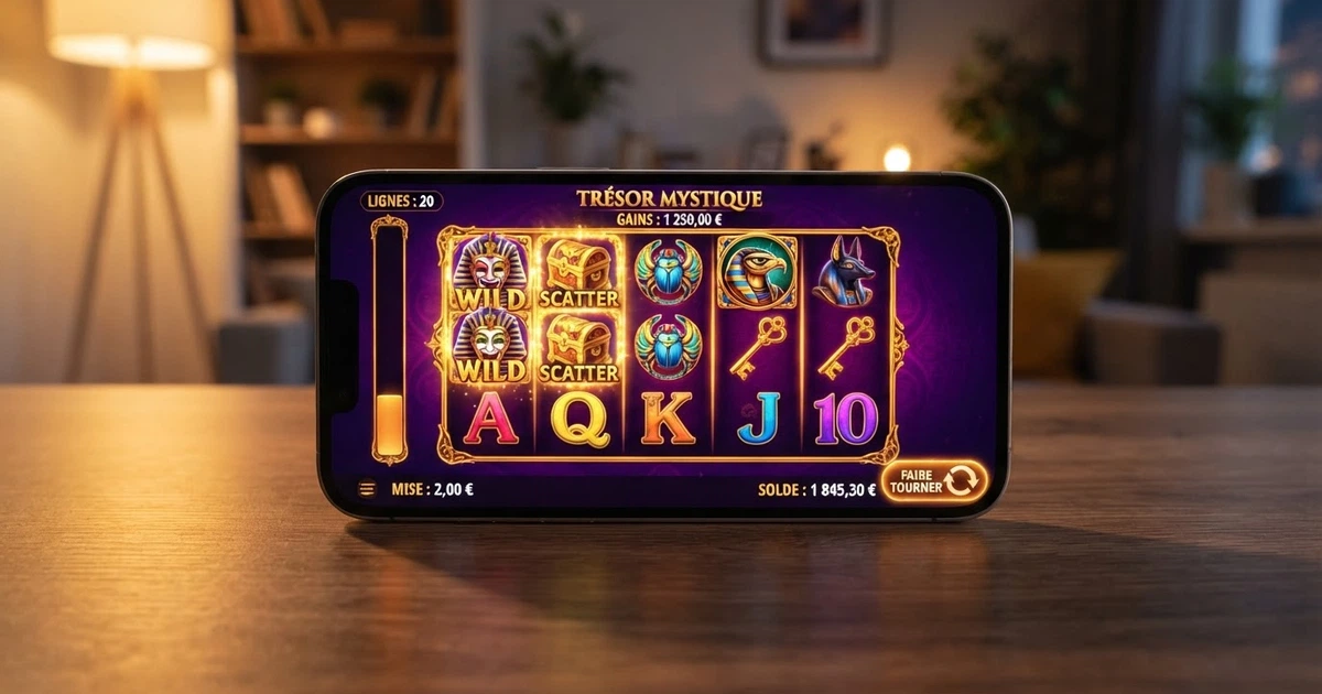Écran de chargement d'une machine à sous Pragmatic Play sur un casino en ligne, interface en français, rouleaux colorés illuminés