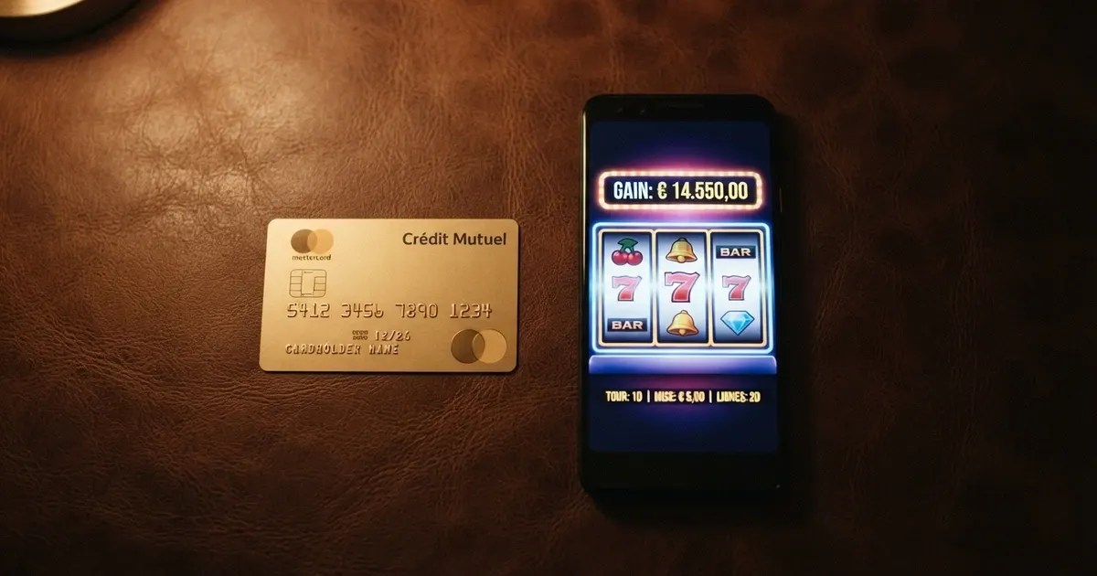 Carte American Express posée sur un écran affichant une interface de casino en ligne