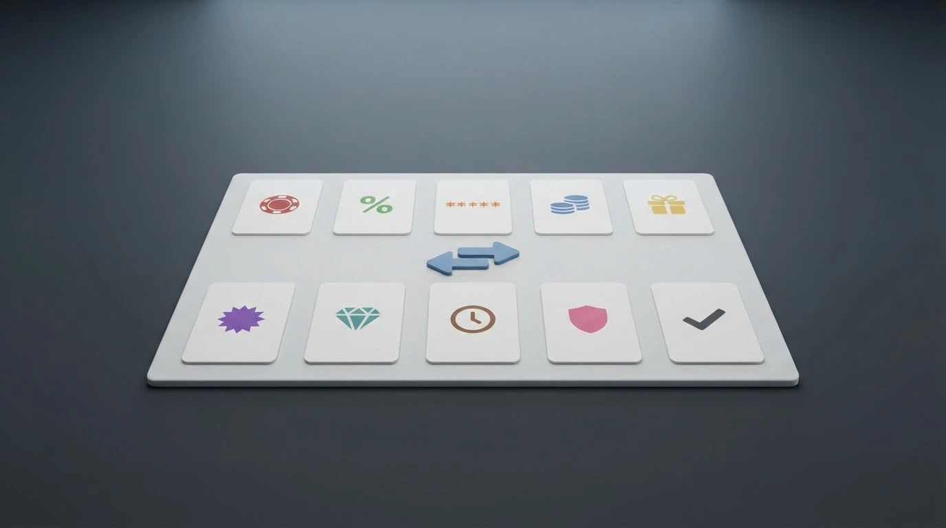 Un tableau comparatif posé sur un fond d'écran montrant plusieurs logos de casinos en ligne avec l'icône SEPA en surimpression