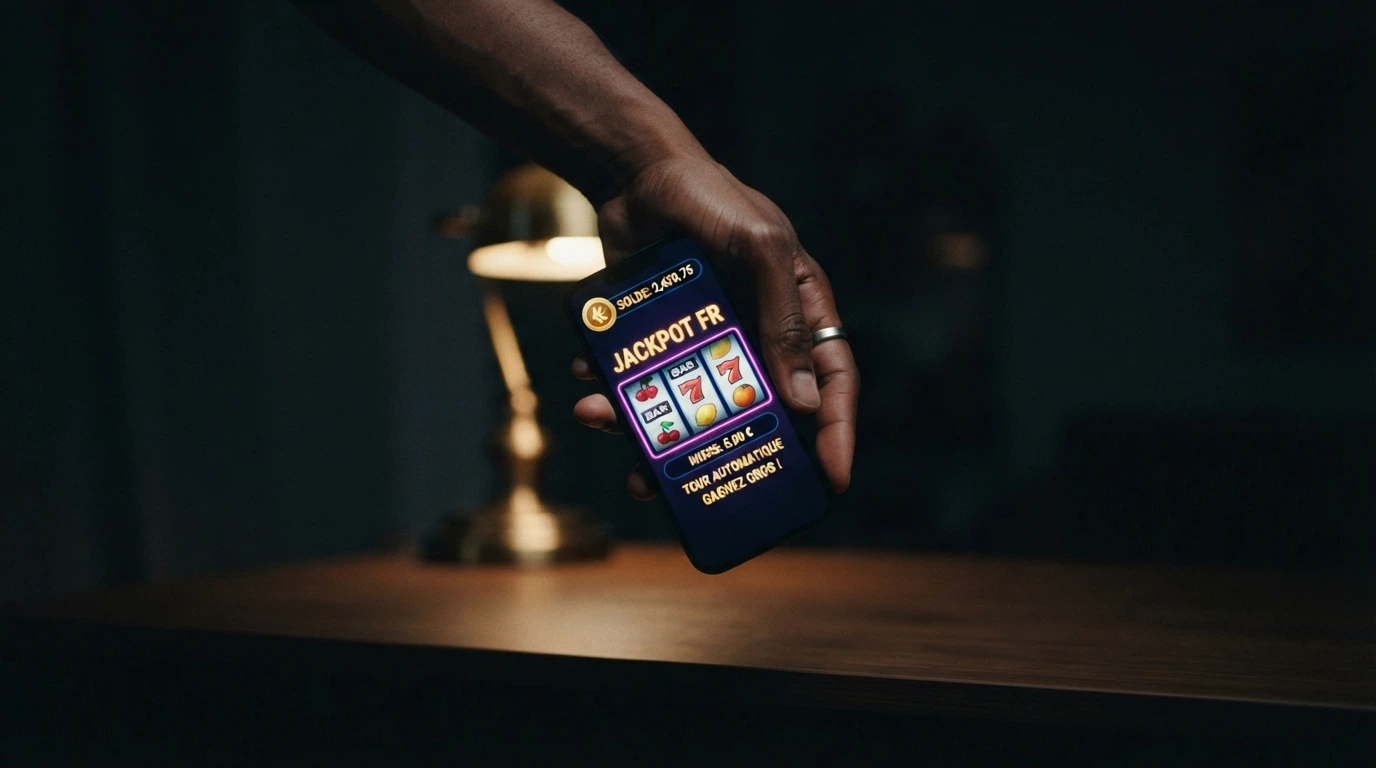 Interface d'un casino crypto affichant une offre de free spins sans wager avec un solde en bitcoin