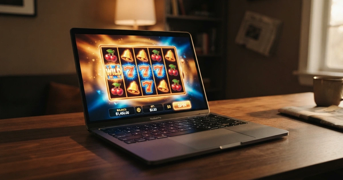 Capture d'écran d'un casino en ligne affichant une ludothèque de machines à sous et une bannière de bonus de bienvenue